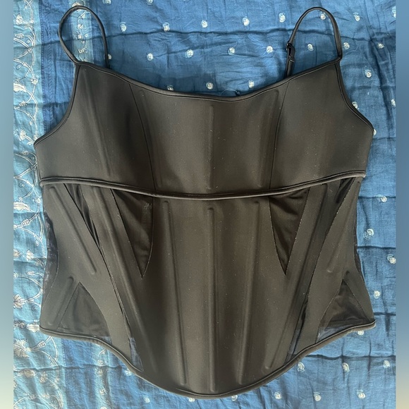 Mugler x H&M Mesh Panelled Corset Top - Picture 3 of 7
